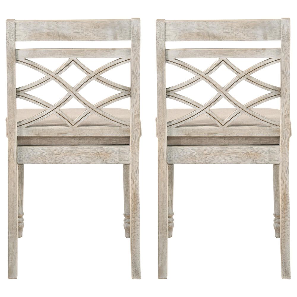 HOMLUX Side Chair in Distressed Natural (Set of 2), , large