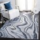 Safavieh Craft 4" x 6" Blue and Grey Area Rug, , large