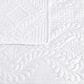 Duke Imports Virah Bella Micromink 3-Piece King Quilt Set in Diamond Knit White, , large