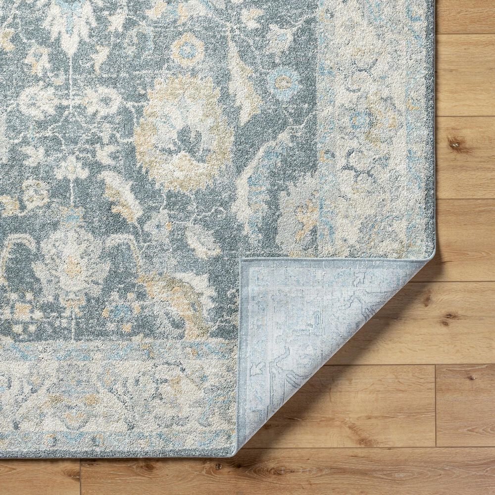 Surya Avellino 5&#39;3&quot; x 7&#39; Light Beige, Gray, Pale Blue, Tan, Deep Teal, Denim and Light Olive Area Rug, , large