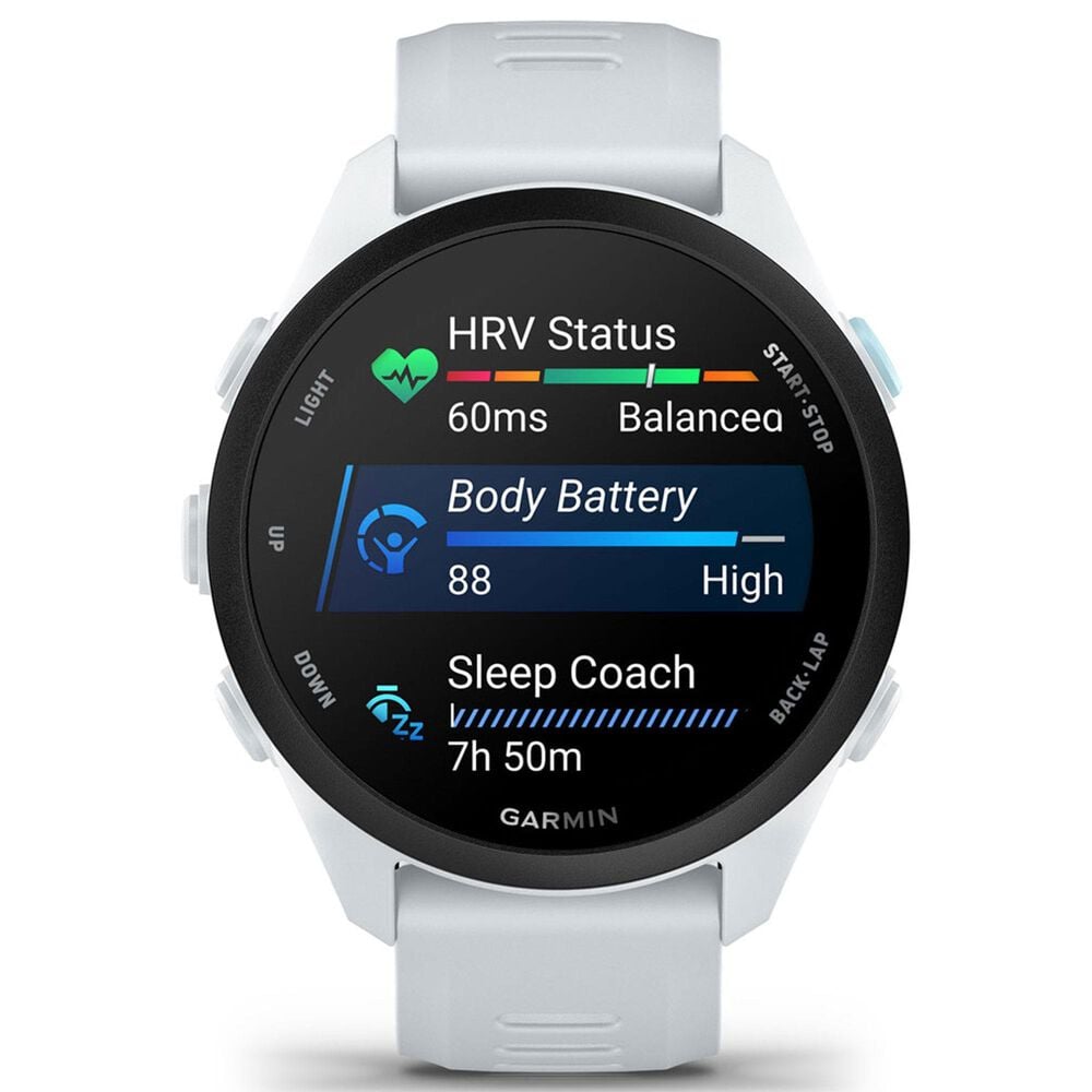 Garmin Forerunner 70 Smartwatch 42mm with Silicone Band in Whitestone, , large
