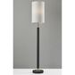 Adesso Hollywood Floor Lamp in Black and Antique Brass, , large