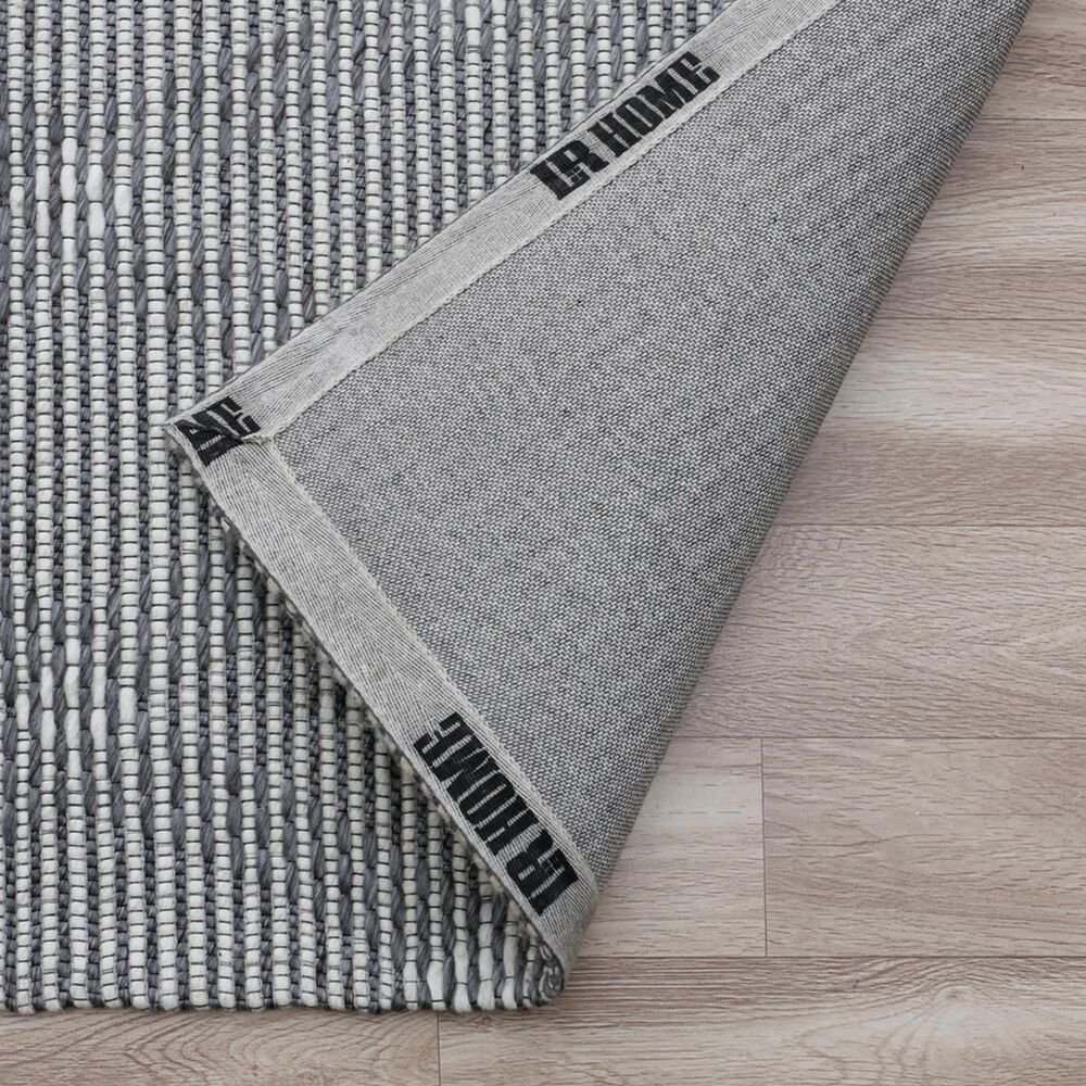 L&amp;R Resources Bergen 5&#39; x 7&#39;9&quot; Gray and Ivory Area Rug, , large