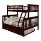 Forest Grove Twin over Full Mission Bunk Bed with Trundle in Dark Cappuccino, , large