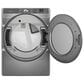 Whirlpool 7.4 cu. ft. Smart Front Load Electric Dryer with Steam in Radiant Silver, , large
