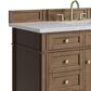 James Martin Brittany 48" Single Bathroom Vanity in Pecan with 3 cm Eternal Jasmine Pearl Silestone Top and Rectangular Sink, , large