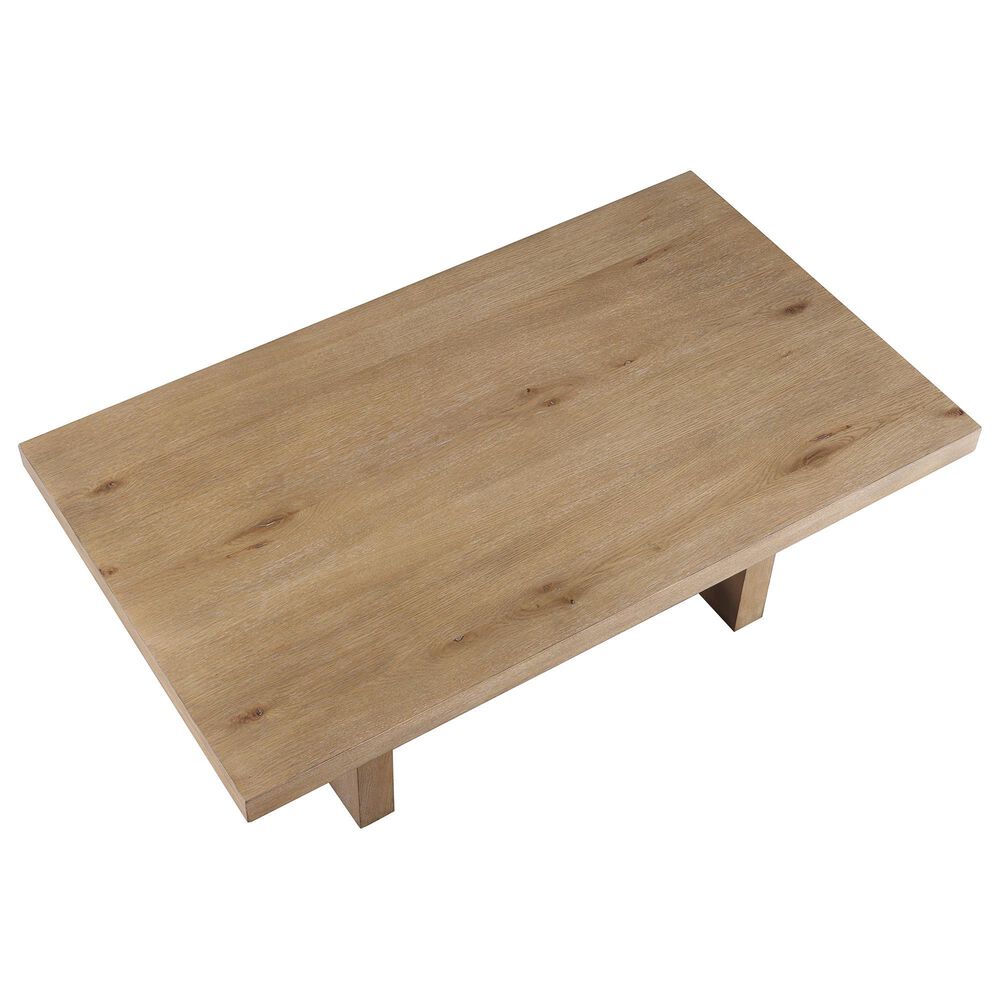 Steve Silver Furniture Aubrey Cocktail Table in Weathered Driftwood and Black, , large