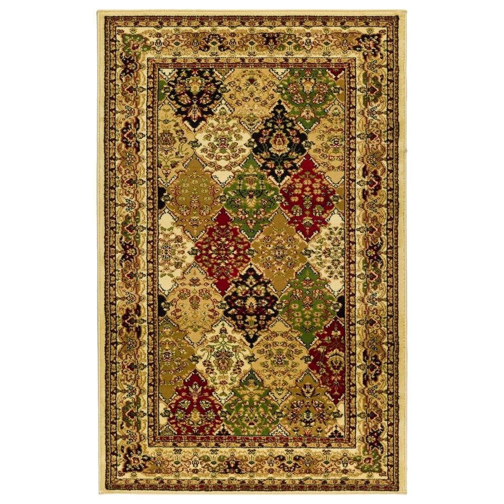 Safavieh Lyndhurst LNH221 3"3" x 5"3" Multicolor and Ivory Area Rug, , large
