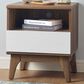 Modway Envision 1 Drawer and Shelf Nightstand in Walnut White, , large