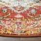 Safavieh Monaco MNC243H-5R 5" Round Orange/Light Blue Area Rug, , large