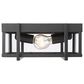 Golden Lighting Tribeca Outdoor Flush Mount in Natural Black with Clear Glass, , large