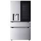 LG 29 Cu. Ft. Smart Standard-Depth Max French Door Refrigerator in PrintProof Stainless Steel, , large