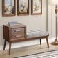 Mayberry Hill Malibu 2-Drawer Bench in Walnut, , large