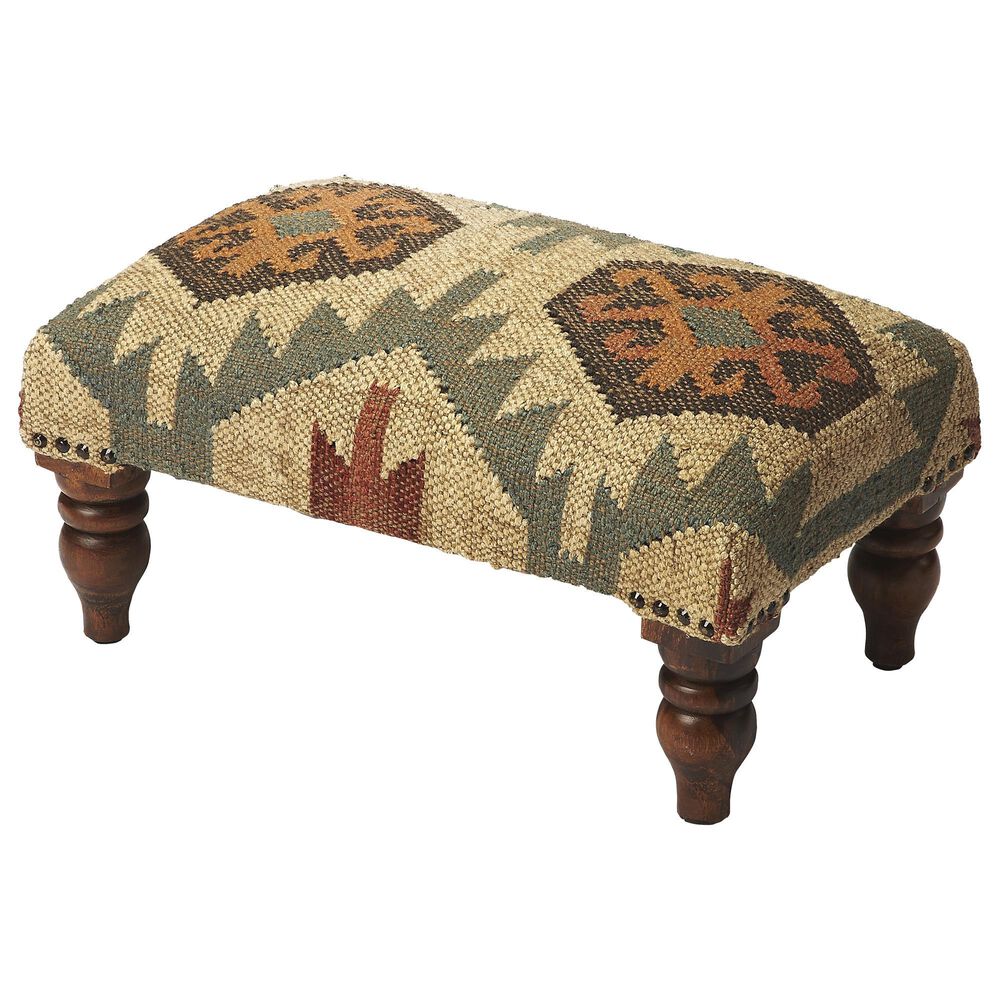 Butler Mountain Lodge Berino Jute Stool, , large