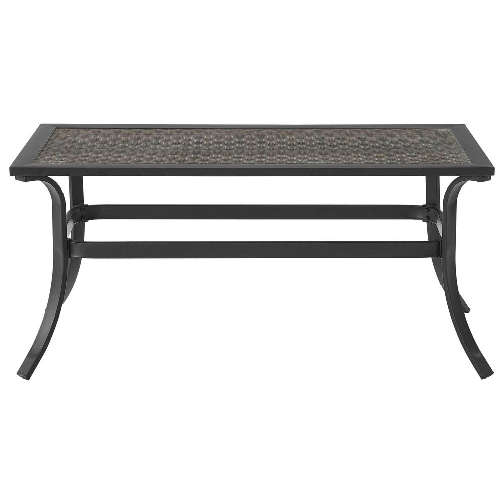 Crosley Furniture Dahlia Patio Coffee Table in Matte Black - Table Only, , large