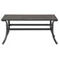 Crosley Furniture Dahlia Patio Coffee Table in Matte Black - Table Only, , large