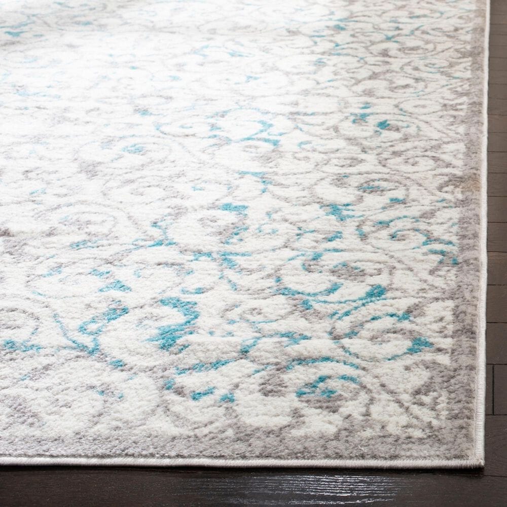 Safavieh Skyler SKY198D 2&#39; x 8&#39; Ivory and Blue Scatter Rug, , large