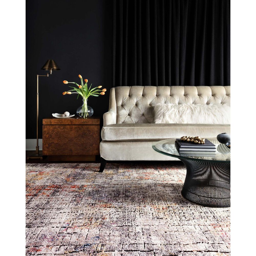 Loloi Medusa MED-07 9&#39;3&quot; x 13&#39;3&quot; Graphite and Sunset Area Rug, , large