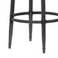 Armen Living Eunice Swivel Bar Height Stool with Ivory Upholstery in Antique Pewter, , large