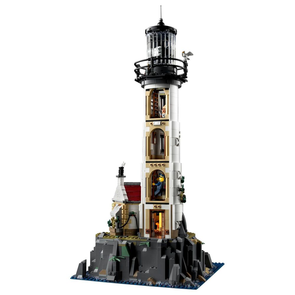 LEGO Ideas Motorized Lighthouse Building Set, , large