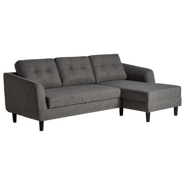 Moe"s Home Collection Belagio Right Facing Sofa Bed with Chaise in Grey, , large