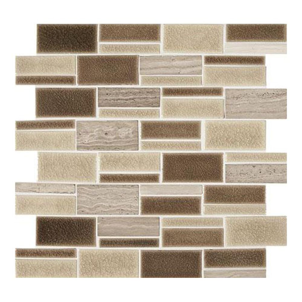 Marazzi Midpark Mosaics Sandbox 13" x 12" Porcelain Mosaic Sheet, , large