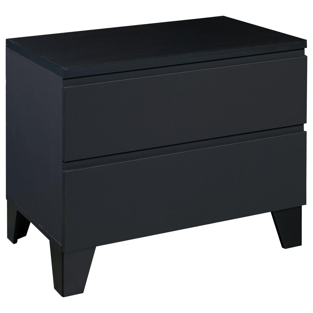 Loft District Metrica King Panel Bed and 2 Nightstands in Softwelle Lava, , large