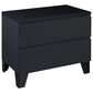 Loft District Metrica King Panel Bed and 2 Nightstands in Softwelle Lava, , large
