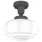 Hunter Saddle Creek 10" 1-Light Pendant with White Shade in Noble Bronze, , large