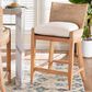 Baxton Studio Ridley Counter Stool in Whitewash, , large