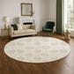 Dalyn Rug Company The Reserve TR16 Ivory 8" Round Indoor/Outdoor Area Rug, , large