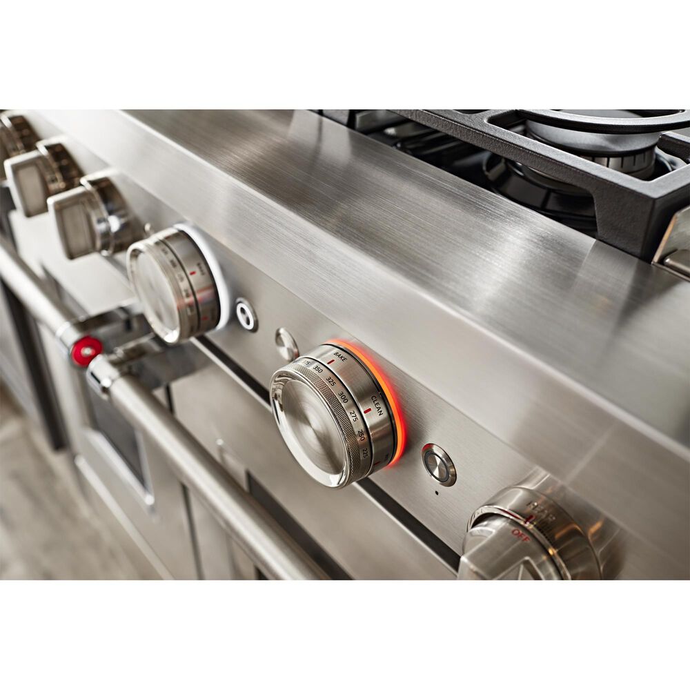 KitchenAid 6.3 Cu. Ft. Freestanding Gas Range with Griddle in Stainless Steel, , large