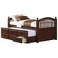 Pacific Landing Twin Panel Bed with Trundle in Cherry, , large