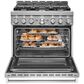 KitchenAid 5.1 Cu. Ft. Commercial Gas Range with 6 Burners in Stainless Steel, , large