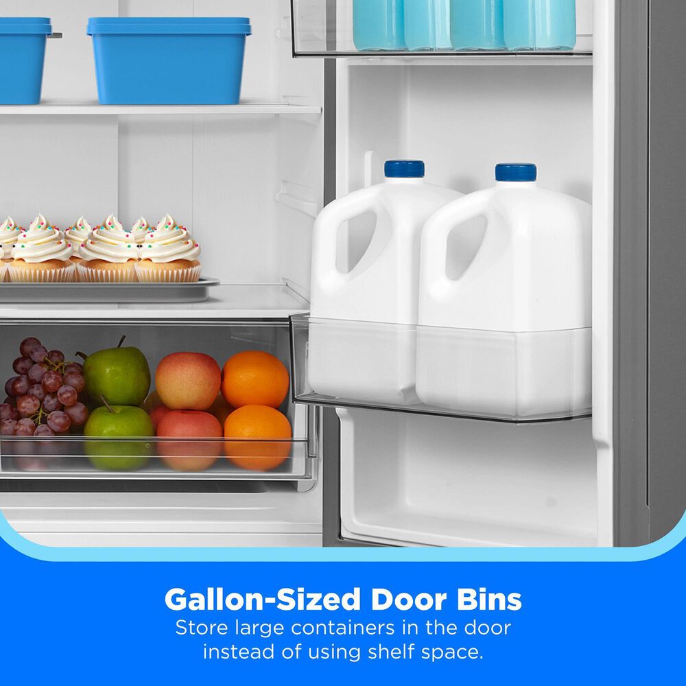 Midea 23 Cu. Ft. Garage Ready French Door Refrigerator in Stainless Steel, , large