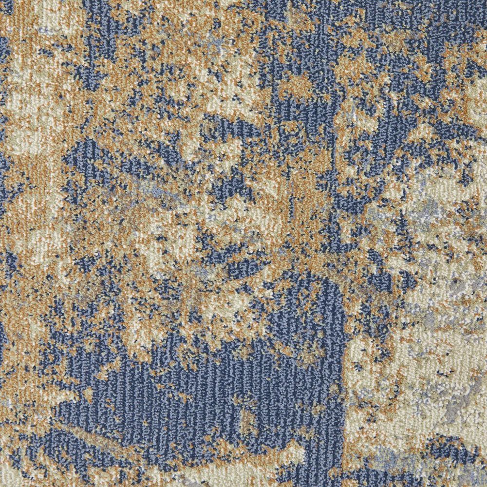 Feizy Clio 2&#39;9&quot; x 7&#39;10&quot; Blue and Gray Runner, , large