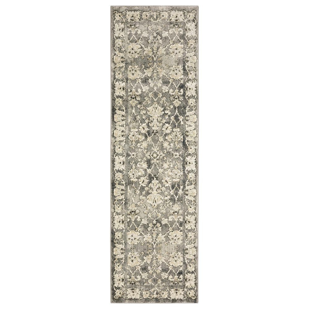 Oriental Weavers Florence Hialeah 1002E 2&#39;3&quot; x 7&#39;6&quot; Grey Runner, , large