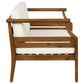 Linon Home Decor Arlen 2-Piece Outdoor Conversation Set with Beige Cushion in Brown, , large
