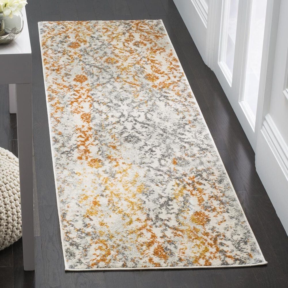 Safavieh Madison MAD608K-26 2&#39;3&quot; x 6&#39; Cream/Orange Runner, , large