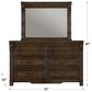 Sasha Lee Grand Teton Dresser and Mirror in Warm Brown Oak, , large