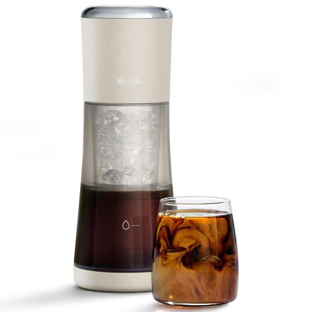 Mr. Coffee 13 Oz Express Cold Brew Coffee Maker in Oat Milk, , large