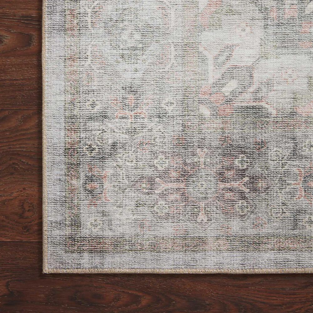 Loloi II Heidi 2&#39; x 5&#39; Dove and Blush Area Rug, , large