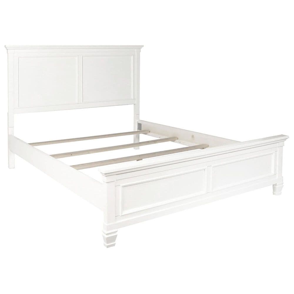 New Heritage Design Tamarack Full Panel Bed in White, , large