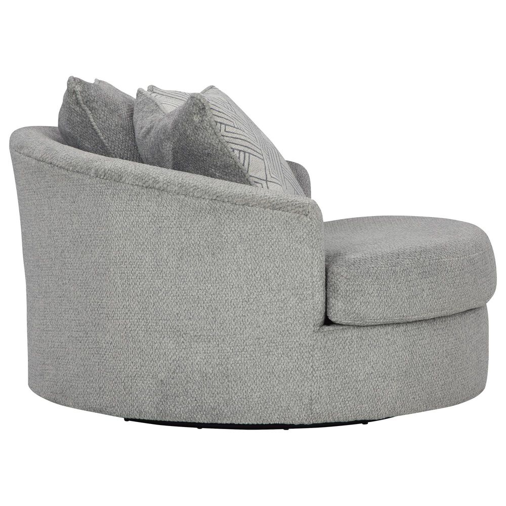 Ashley Casselbury Oversized Swivel Chair in Cement, , large