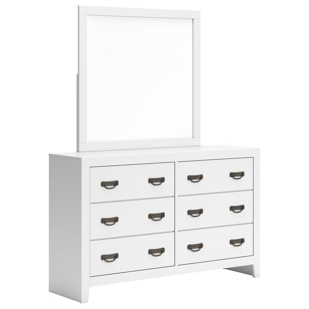 Ashley Binterglen 5-Piece King Panel Bedroom Set in White, , large