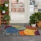 Nourison Aloha ALH05 2"8" x 4" Navy and Multicolor Indoor/Outdoor Area Rug, , large