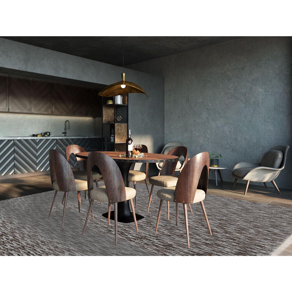 Radici USA Bellissima 010 10&#39; x 14&#39; Charcoal Area Rug, , large