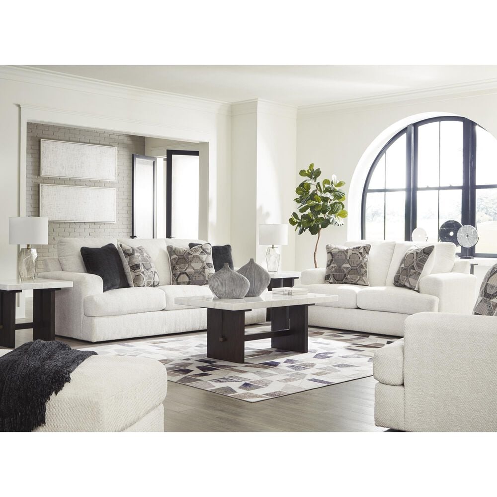 Ashley Karinne Stationary Sofa in Linen, , large