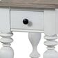 Riverside Furniture Jameson 1-Drawer Side Table in Pale Taupe and Antique Oak, , large