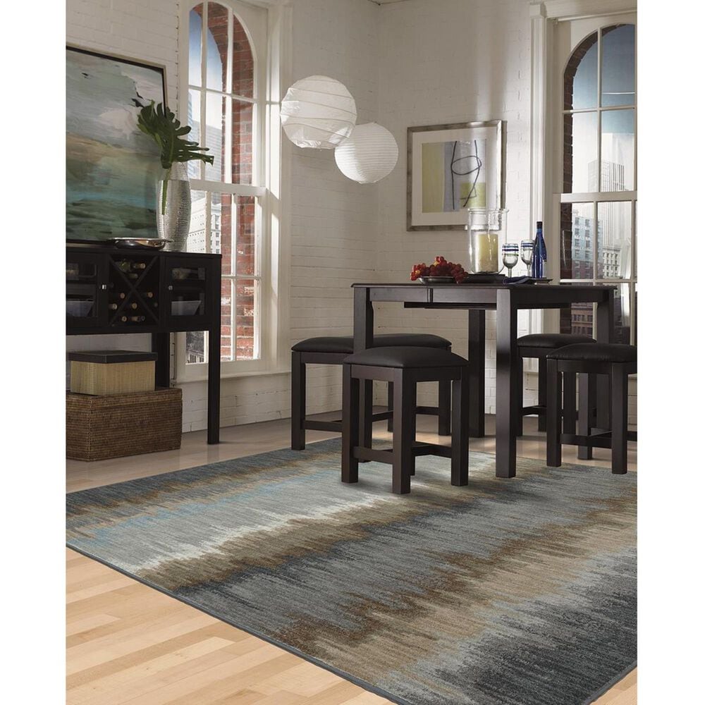 Karastan Euphoria Cashel 90261-880 9&#39;6&quot; x 12&#39;11&quot; Abyss Blue Area Rug, , large